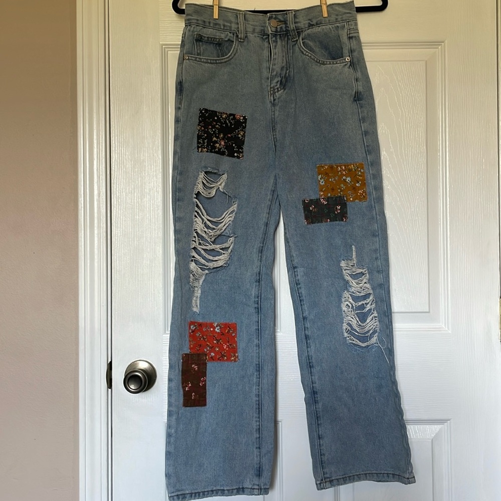 Cider Patchy Denim Jeans